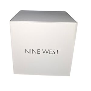 Nine West Men's Jasper Dress Watch Black Leather NWB